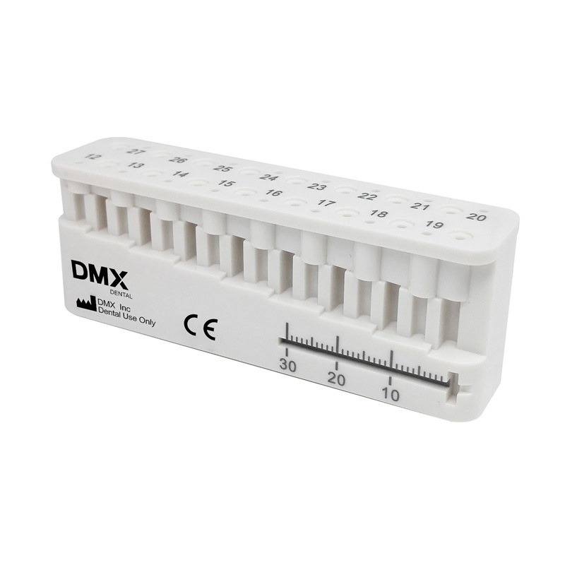 DMXDENT Dental Endo Block Measure Mini Ruler Endodontic Files Holder + Free Gift