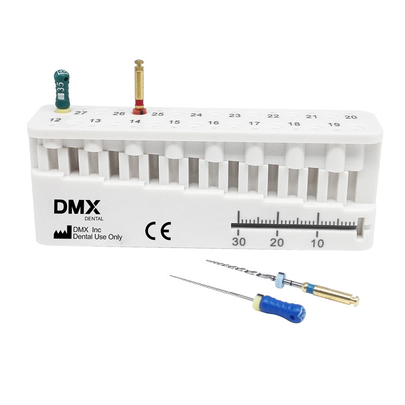 DMXDENT Dental Endo Block Measure Mini Ruler Endodontic Files Holder + Free Gift