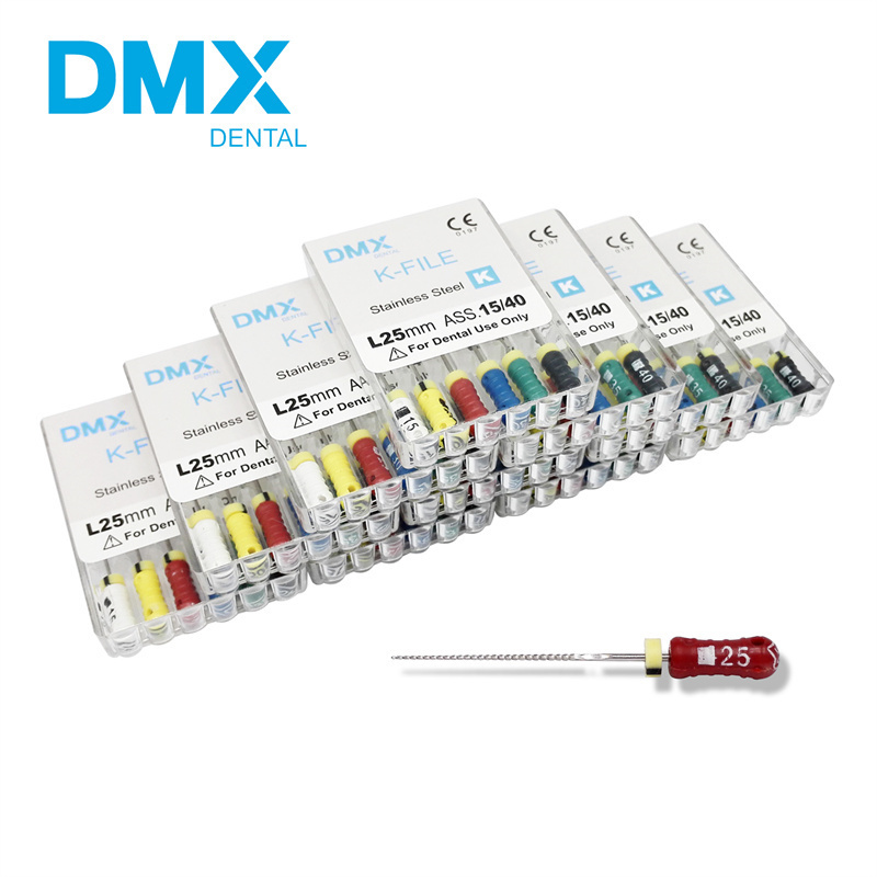 DMX Dental Endo Endodontics  Hand Use Root Canal K-File + Free Gift