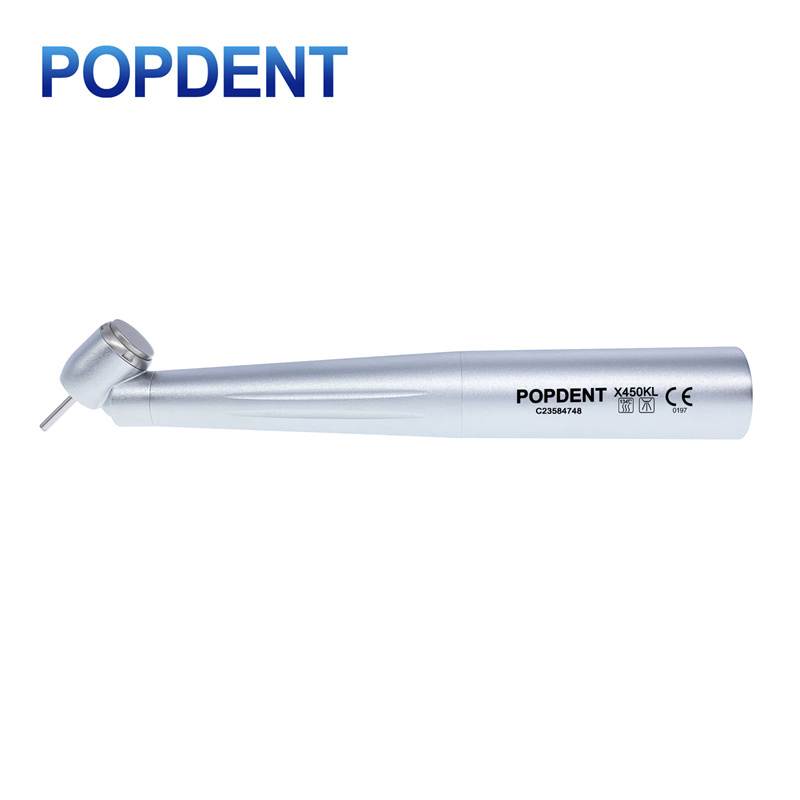 POPDENT Fiber Optic 45° Angled Dental High Speed Surgical Handpiece Fit NSK Style X450L,Kavo Style X450KL