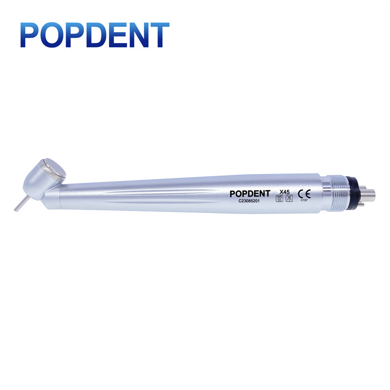POPDENT X45 45° Angle Dental High Speed Handpiece Push Button Turbine 2H/4H