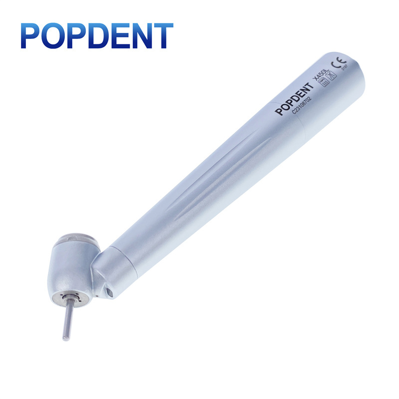 POPDENT Fiber Optic 45° Angled Dental High Speed Surgical Handpiece Fit NSK Style X450L,Kavo Style X450KL