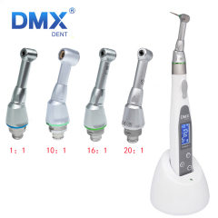 DMXDENT Dental Wireless LED Endo Root Canal Treatment Motor Contra Angle Handpiece 16/1