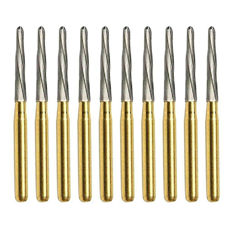 Endo-Z Dental Endodontic Gold-Plated Carbide Burs For High Speed Handpiece 23mm