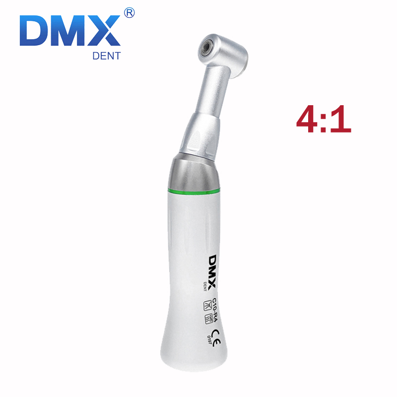 DMXDENT C10-R4 / C10-R10 / C10-R16 /C10-R64 Dental Low Speed Contra Angle Handpiece Push Button 4:1 / 10:1 / 16:1 / 64:1