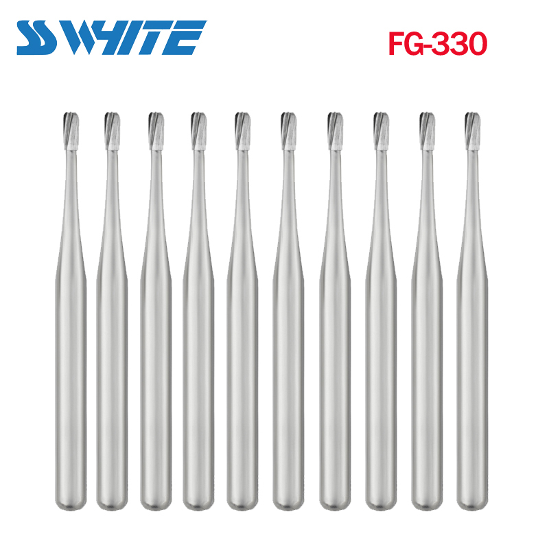 SS WHITE HP701/ FG330 / FG700 / FG701 / FG702 Carbide Burs For Dental Low / High Speed Handpiece 10Pcs/Pack