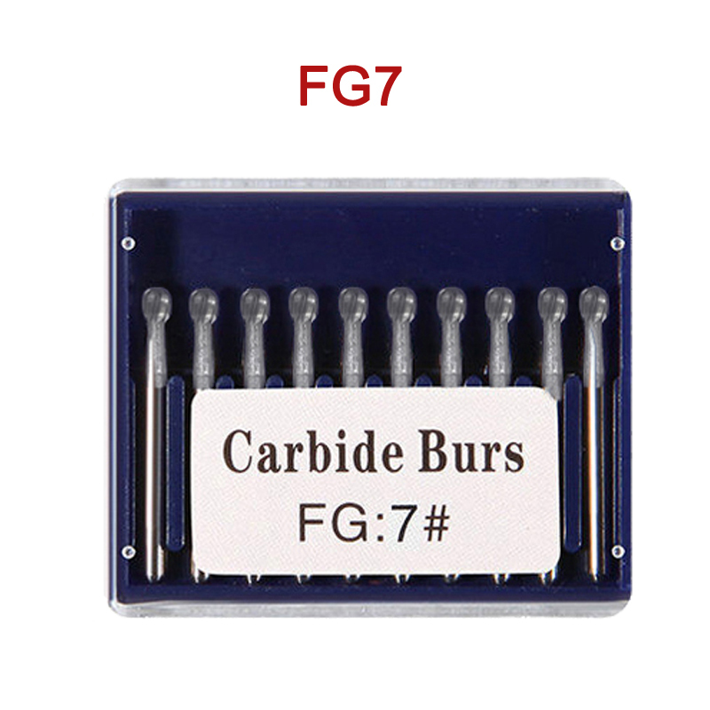 Dental Tungsten Carbide Tungsten Steel Burs for High Speed Handpiece FG1/2/3/4/5/6/7/8/245/330/556/557/558/701/702/701L/702L/1557/1558/1957/1958/7901/7902/7903