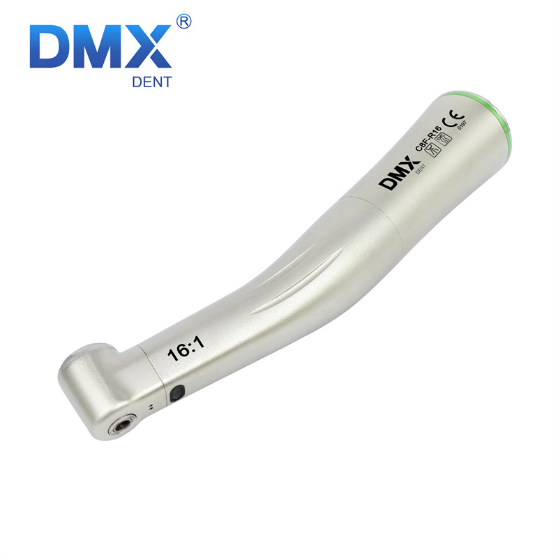 DMXDENT Dental Low Speed（Reduction）Fiber Optic Contra Angle Handpiece 4:1 10:1 16:1 NSK