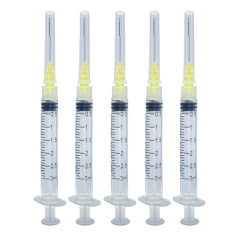 Dental Irrigation Syringes & Tips, 3ml 27 Gauge ,3cc