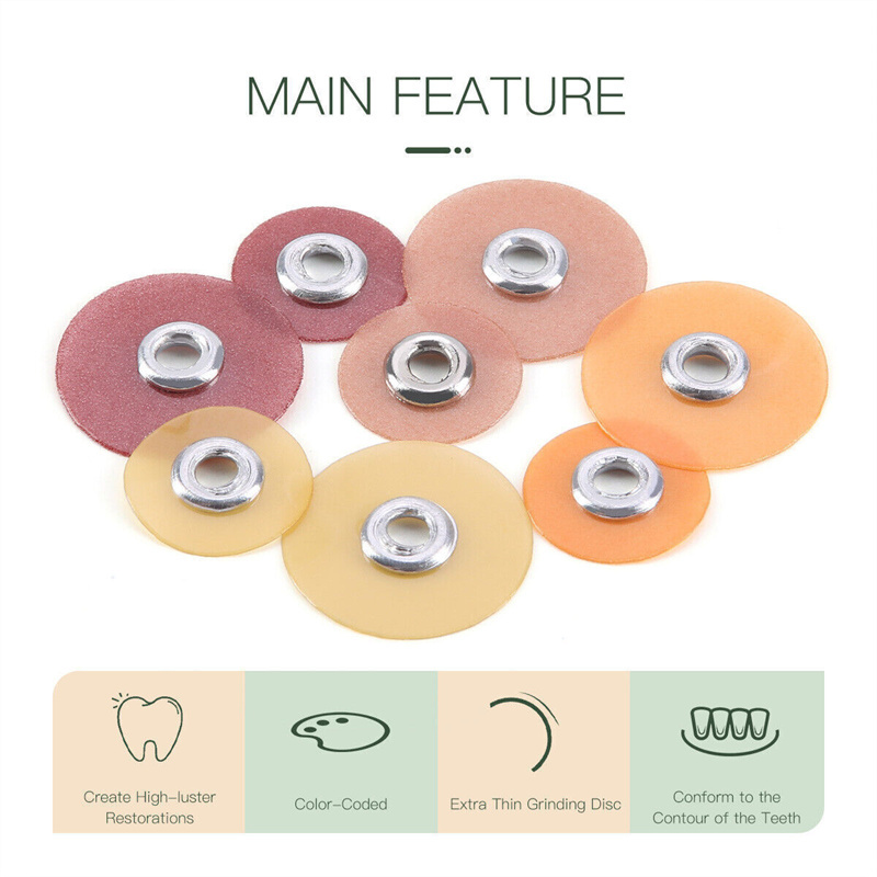 50pcs Dental Sof-Lex Extra Thin Contouring Polishing Finishing Discs or Mandrel