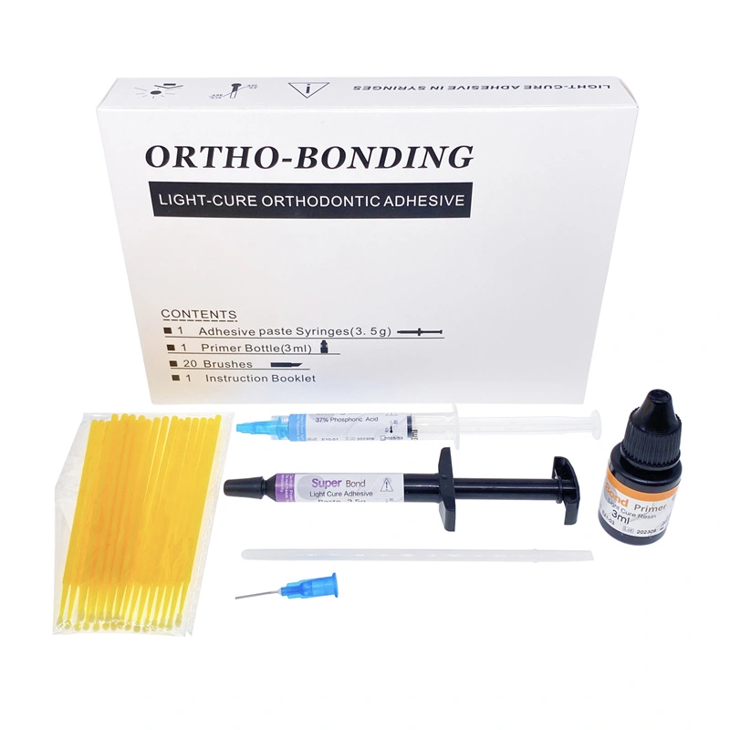 Dental Orthodontic Light Cure Brackets Mini Adhesive Bonding System Kit