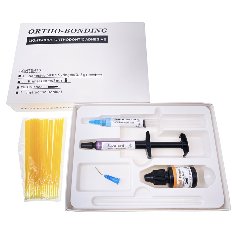 Dental Orthodontic Light Cure Bonding Adhesive Kit For Brackets Braces