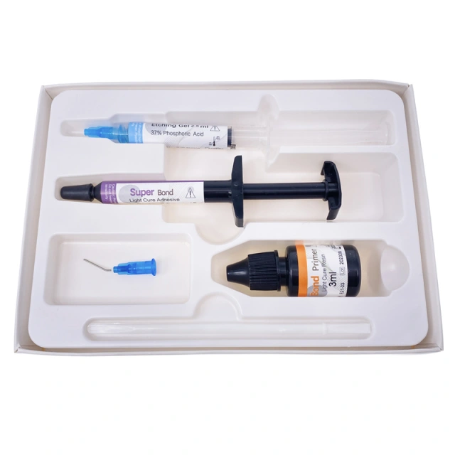 Dental Orthodontic Light Cure Brackets Mini Adhesive Bonding System Kit