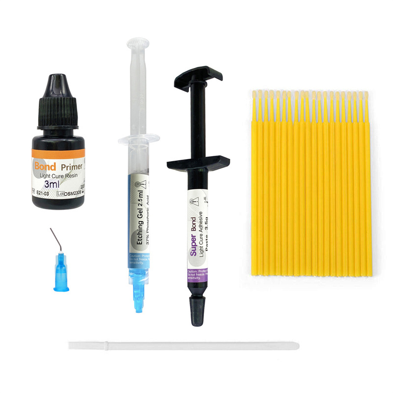 Dental Orthodontic Light Cure Bonding Adhesive Kit For Brackets Braces