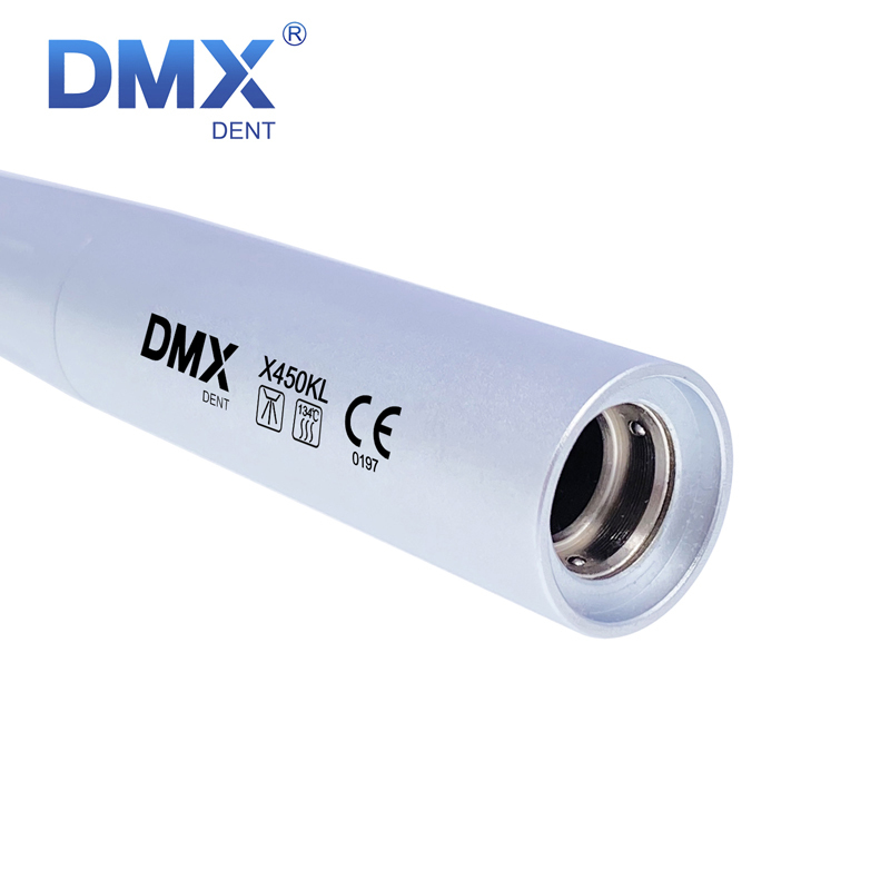 DMXDENT X450L / X450KL Dental 45 Degree Fiber Optic Surgical High Speed Air Turbine Handpiece