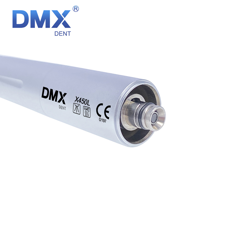 DMXDENT X450L / X450KL Dental 45 Degree Fiber Optic Surgical High Speed Air Turbine Handpiece