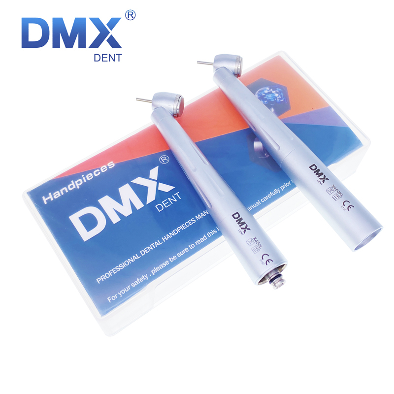 DMXDENT X450L / X450KL Dental 45 Degree Fiber Optic Surgical High Speed Air Turbine Handpiece