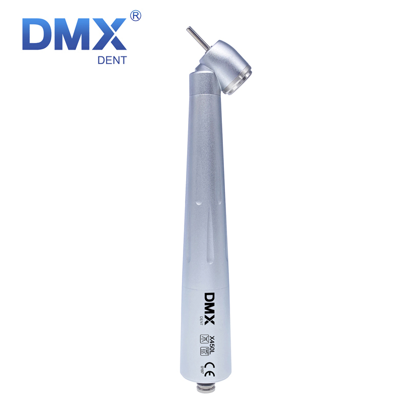 DMXDENT X450L / X450KL Dental 45 Degree Fiber Optic Surgical High Speed Air Turbine Handpiece