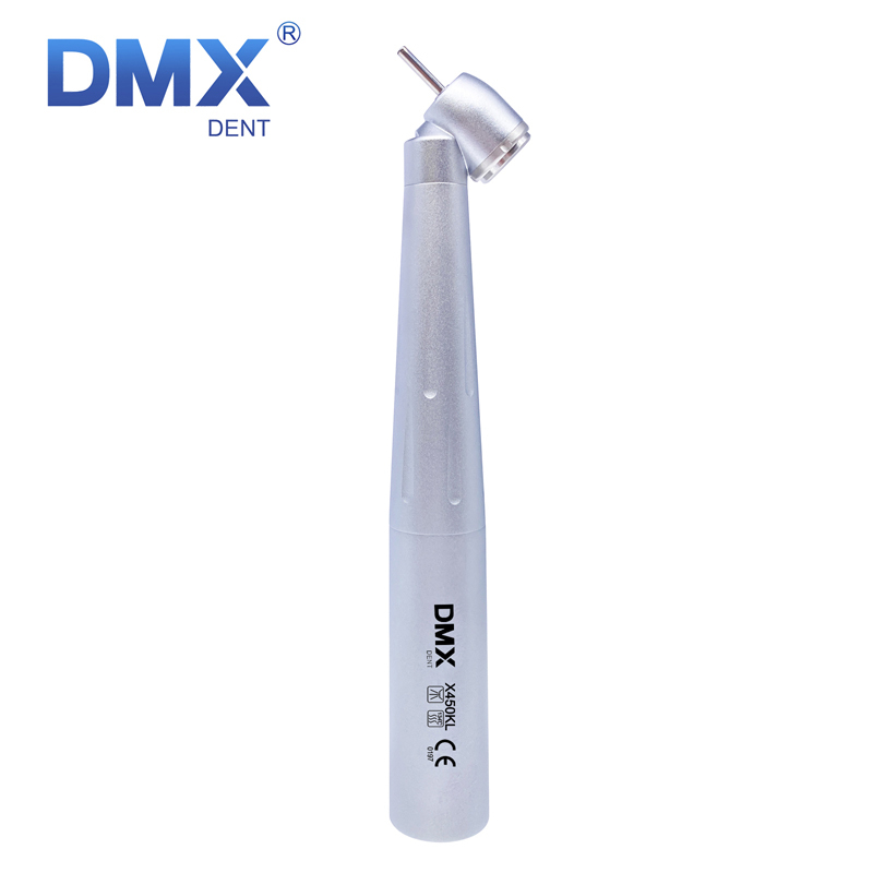 DMXDENT X450L / X450KL Dental 45 Degree Fiber Optic Surgical High Speed Air Turbine Handpiece