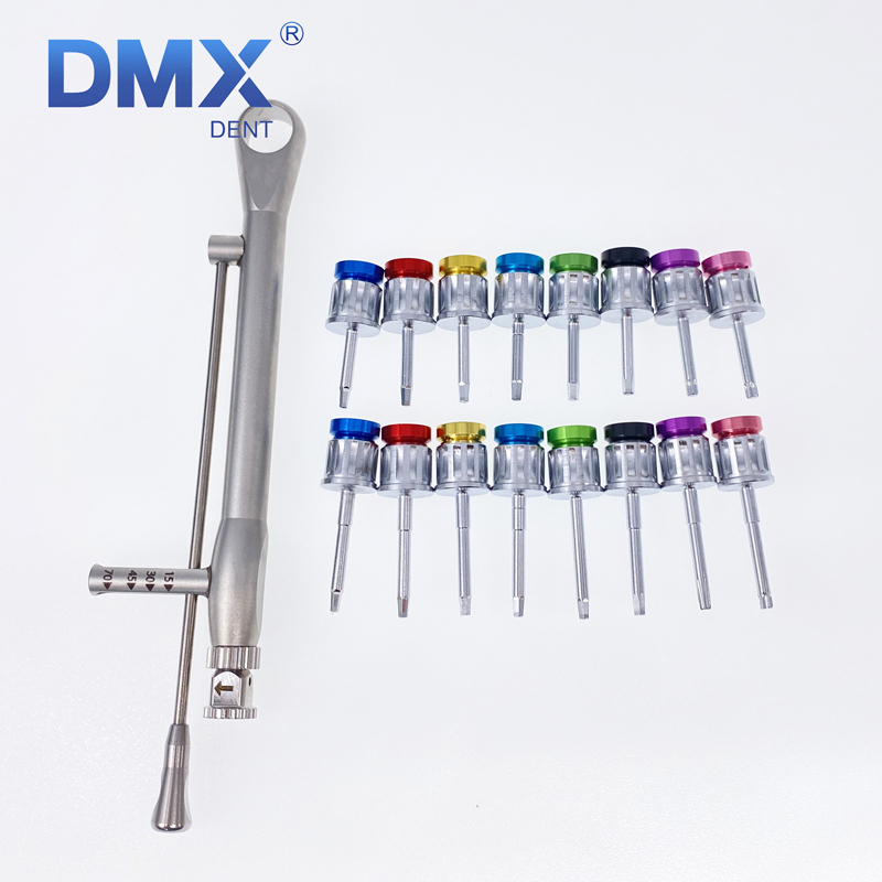 DMXDENT Dental Torque Wrench Screw Drivers Remover Universal Implant Prosthetic Ki