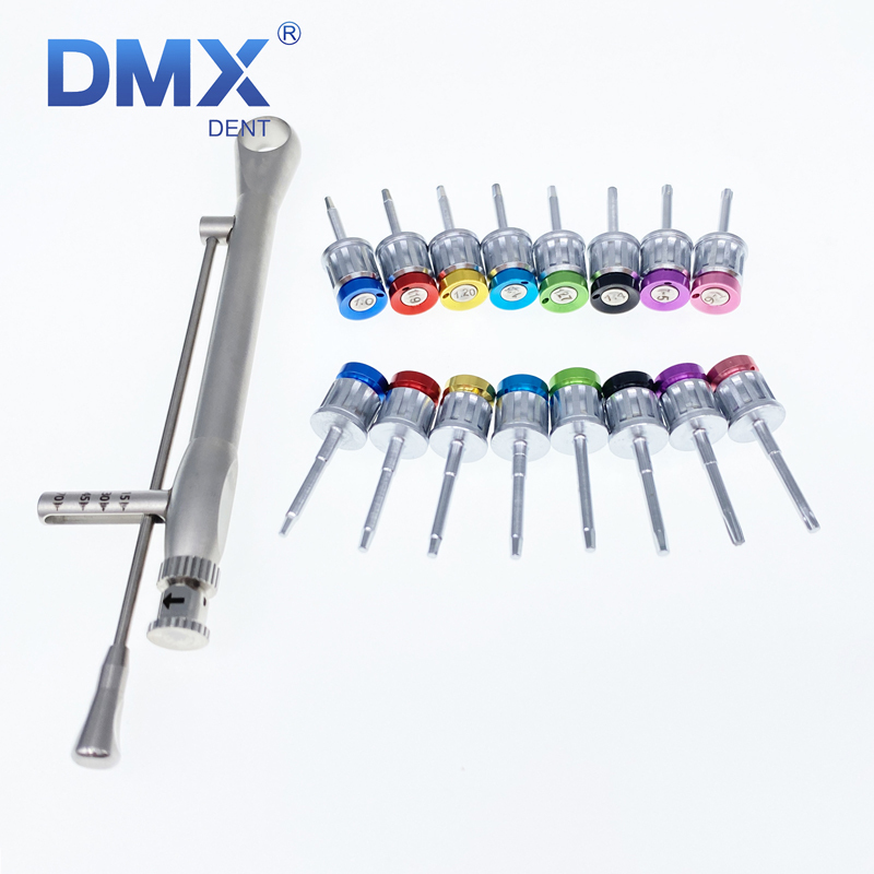 DMXDENT Dental Torque Wrench Screw Drivers Remover Universal Implant Prosthetic Ki
