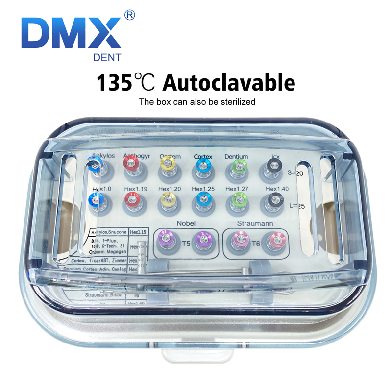 DMXDENT Dental Torque Wrench Screw Drivers Remover Universal Implant Prosthetic Ki