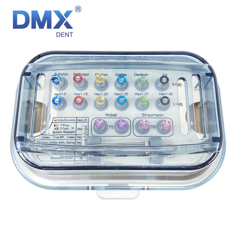 DMXDENT Dental Torque Wrench Screw Drivers Remover Universal Implant Prosthetic Ki