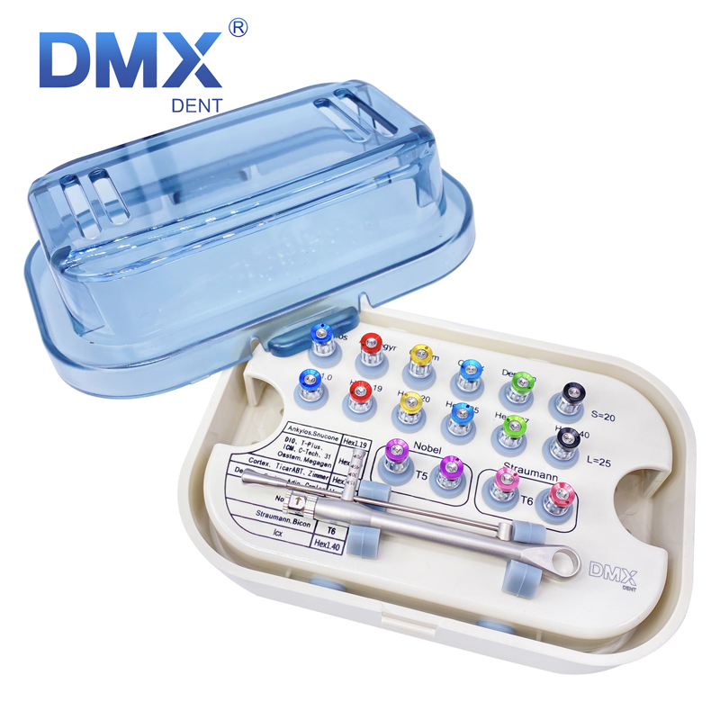 DMXDENT Dental Torque Wrench Screw Drivers Remover Universal Implant Prosthetic Ki