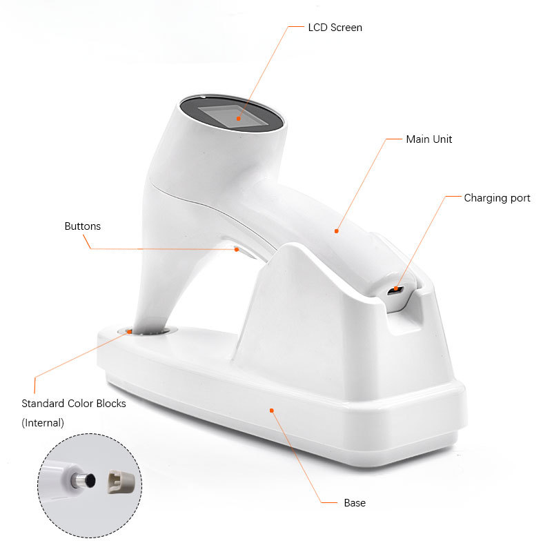 Dental Teeth Whitening Digital Shade Guide LED Tooth Color Comparator Set