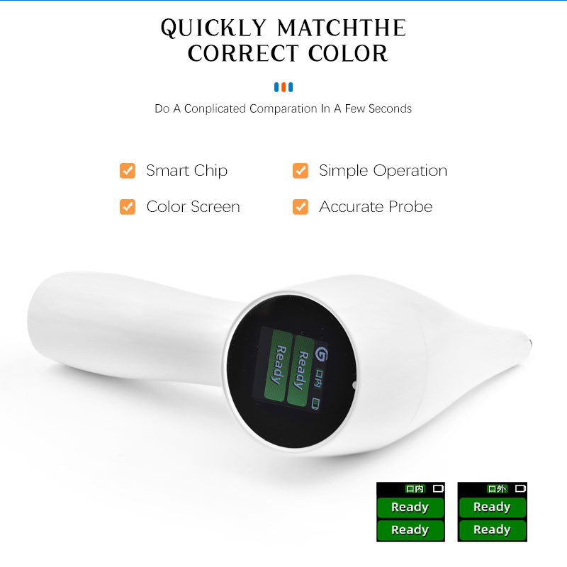 Dental Teeth Whitening Digital Shade Guide LED Tooth Color Comparator Set