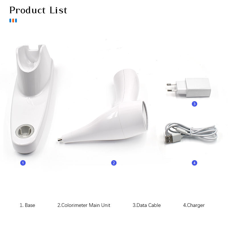 Dental Teeth Whitening Digital Shade Guide LED Tooth Color Comparator Set