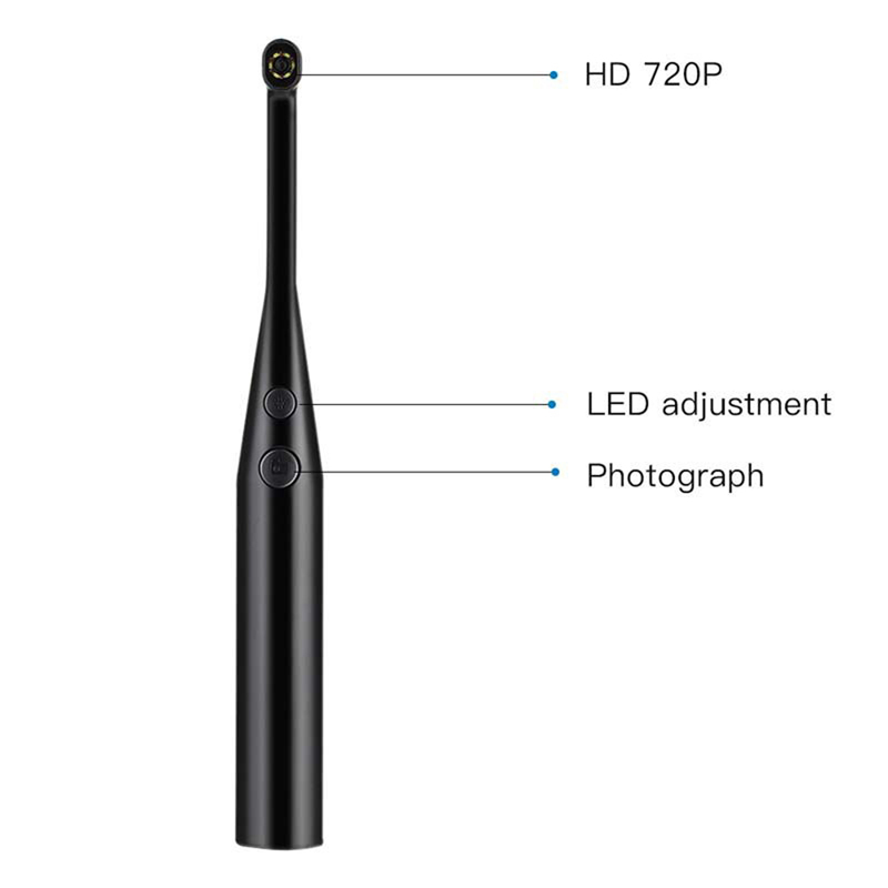 Dental Intraoral Camera Stomatoscope HD 720P 6 LED Adjustment Lights Household