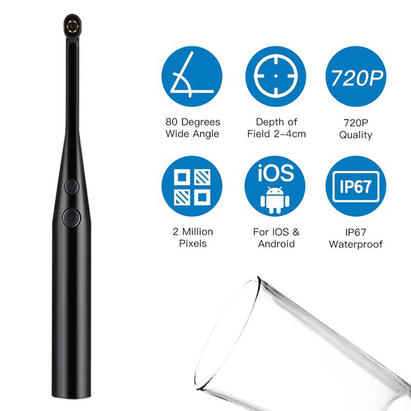 Dental Intraoral Camera Stomatoscope HD 720P 6 LED Adjustment Lights Household