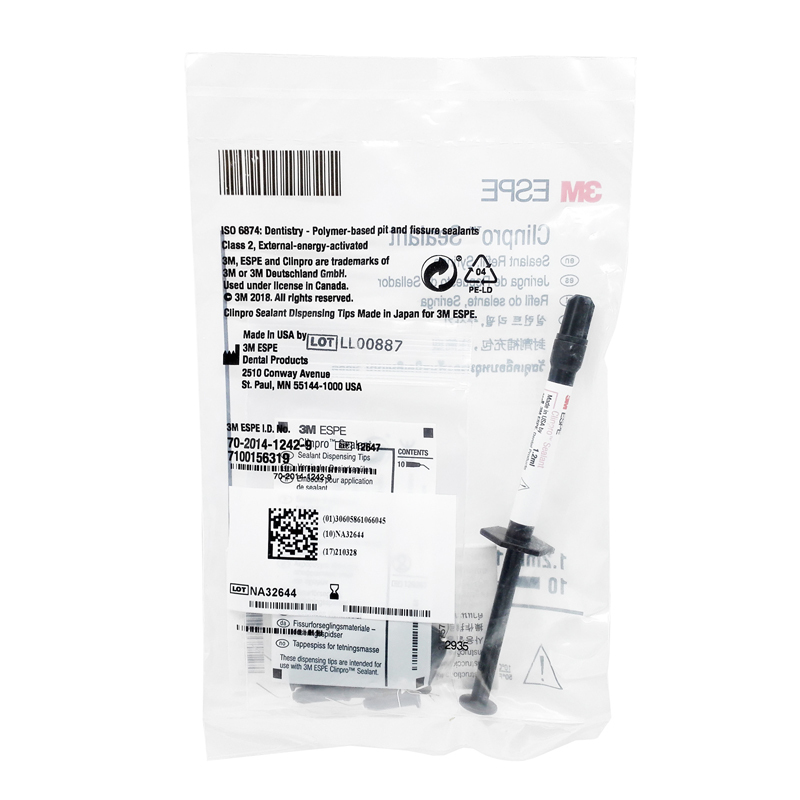 Expired on  2021-3-28 3M ESPE Dental Clinpro Sealant Syringe Refill 1.2ml with 10 syring #12647