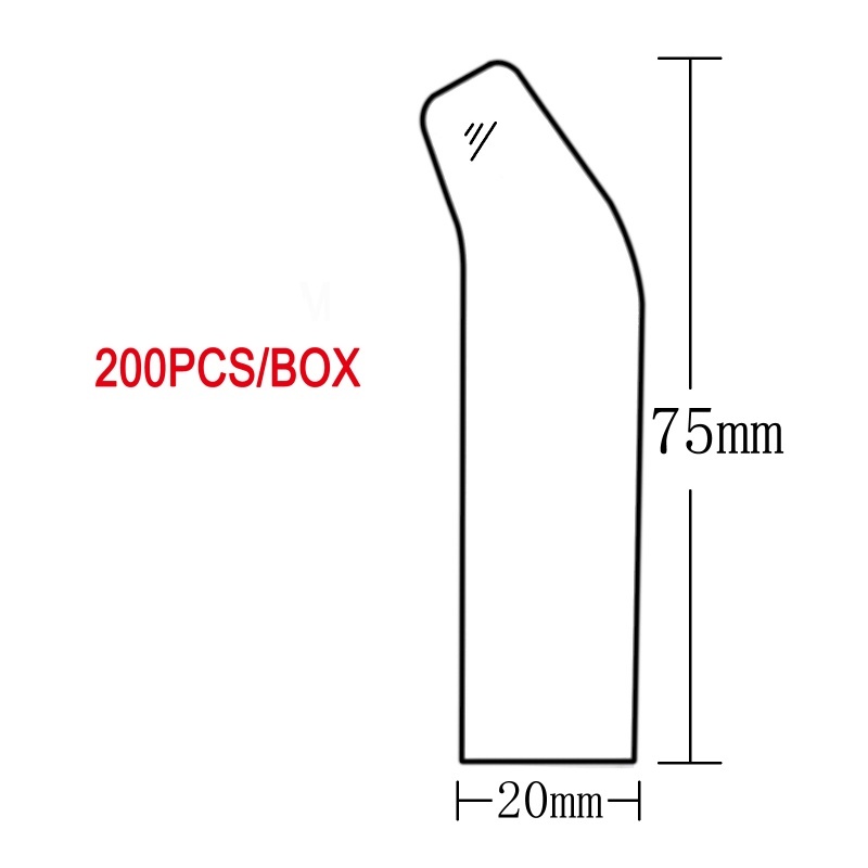 200 Pcs Dental Curing Light Guide Stick Sleeve Sheath Cover Plastic Disposable