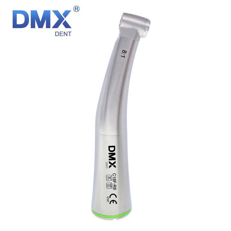 DMXDENT C18F-R8 Dental Endo 8:1 Fiber Optic Contra Angle Handpiece Mini Head