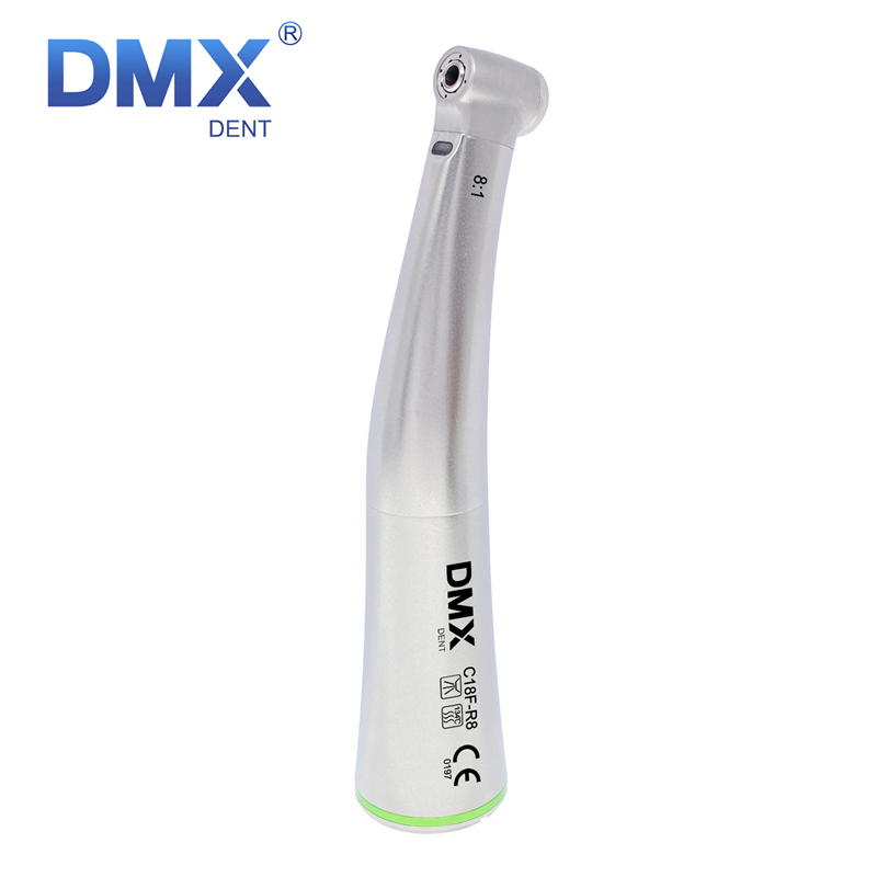 DMXDENT C18F-R8 Dental Endo 8:1 Fiber Optic Contra Angle Handpiece Mini Head