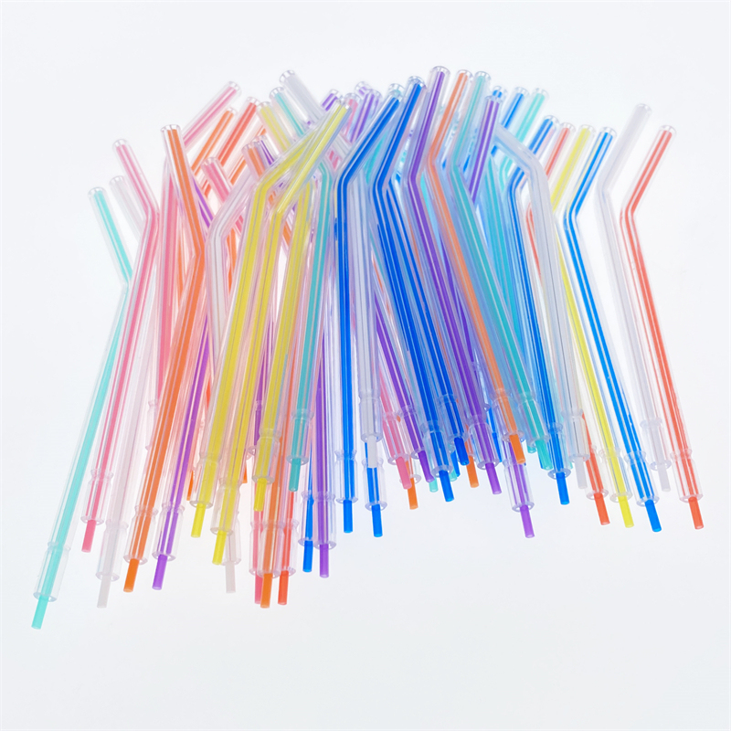50pcs Dental 3-Way Air Water Syringe Tips Disposable Spray Nozzles Tubes