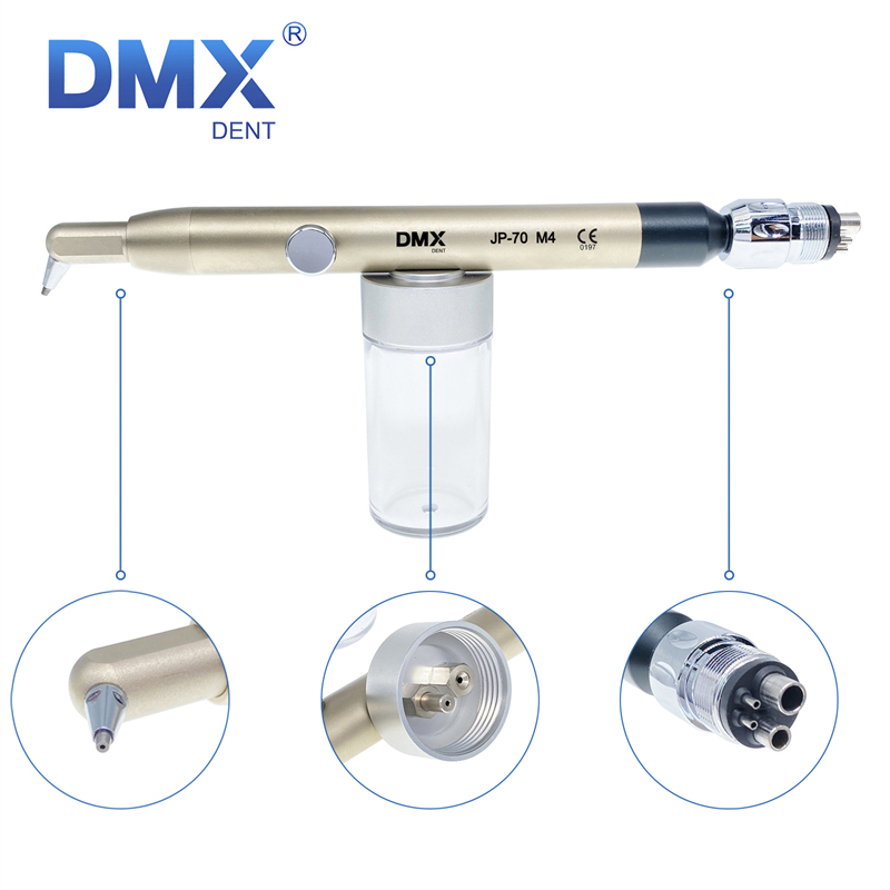 DMXDENT JP-70 Dental Aluminum Oxide Microblaster Air Abrasion Sandblaster 4 Hole