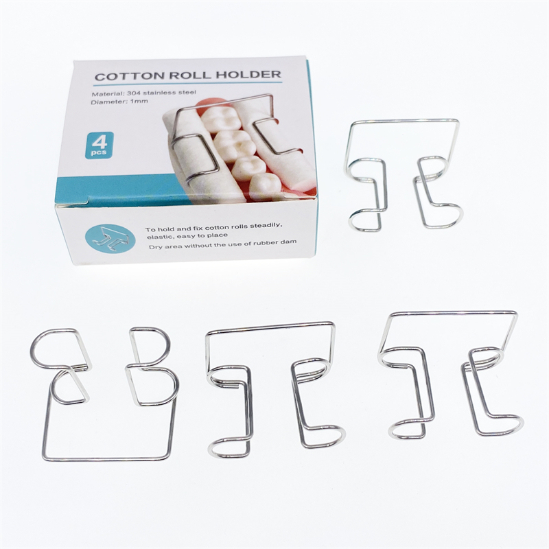 4Pcs Dental Cotton Roll Holder Stainless Steel Surgical Isolating Teeth Clip Holders