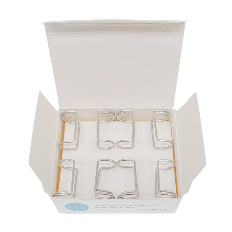 4Pcs Dental Cotton Roll Holder Stainless Steel Surgical Isolating Teeth Clip Holders