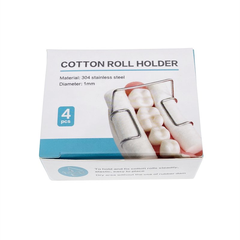 4Pcs Dental Cotton Roll Holder Stainless Steel Surgical Isolating Teeth Clip Holders