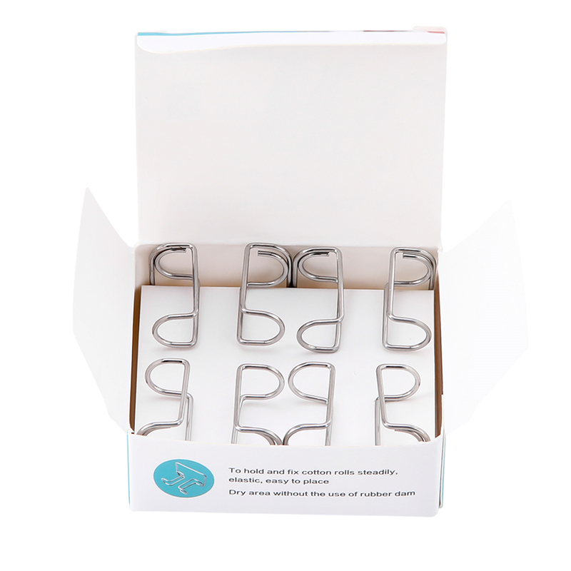 4Pcs Dental Cotton Roll Holder Stainless Steel Surgical Isolating Teeth Clip Holders