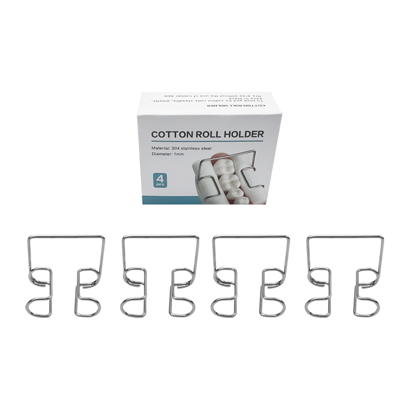 4Pcs Dental Cotton Roll Holder Stainless Steel Surgical Isolating Teeth Clip Holders