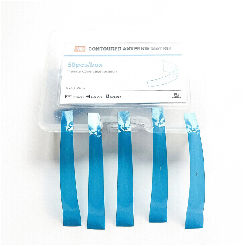 Dental Blue view varistrip Contoured Anterior Matrix Bands Restoration Matrices