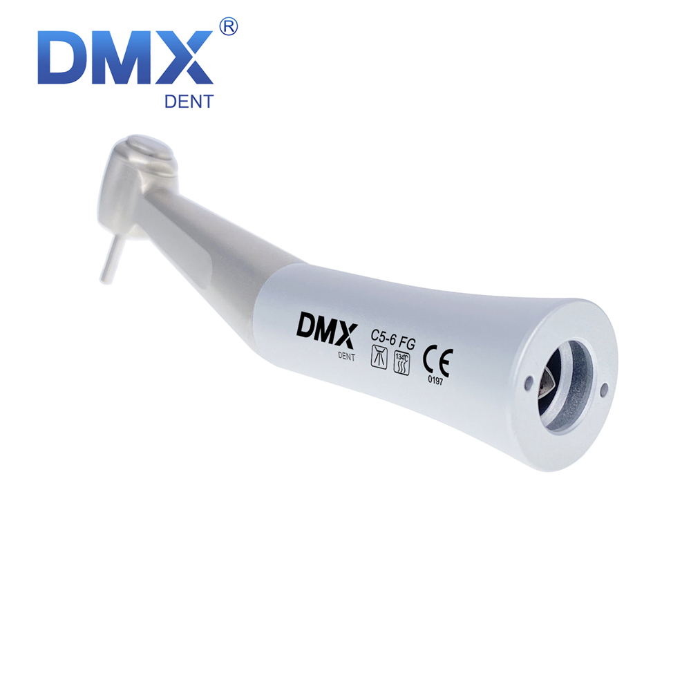 DMXDENT C5-6FG Dental Contra Angle Low Speed Handpiece 1:1 Direct Drive 1.6mm FG Burs