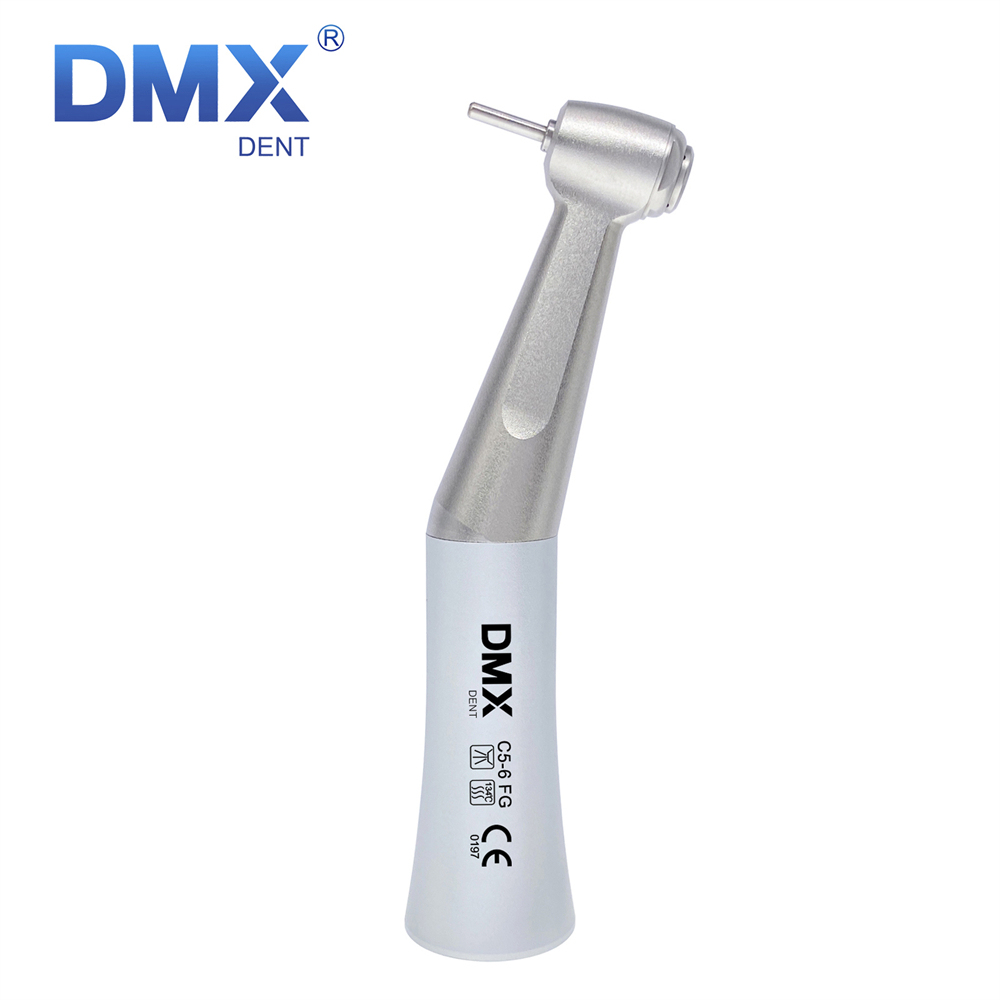 DMXDENT C5-6FG Dental Contra Angle Low Speed Handpiece 1:1 Direct Drive 1.6mm FG Burs