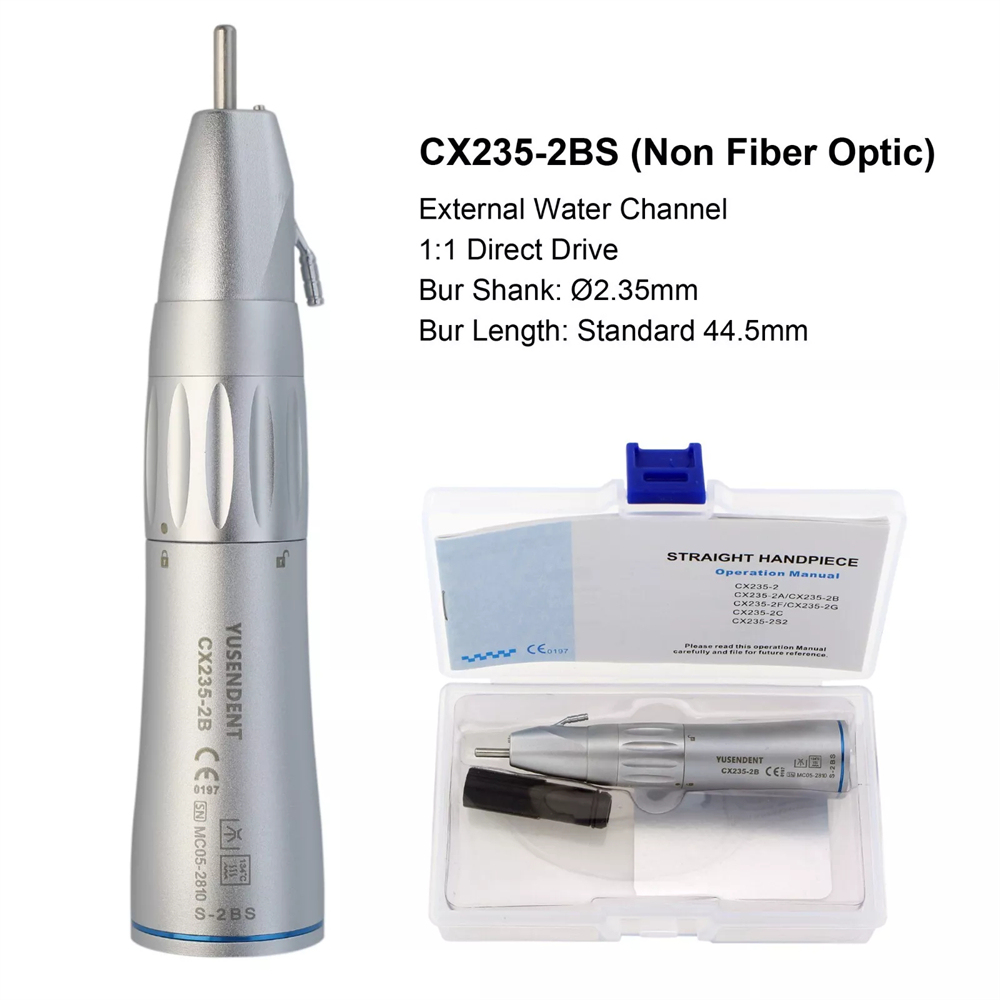 COXO YUSENDENT  Dental Surgical Handpiece 1:1 Straight Nose Cone 2BS/2CS