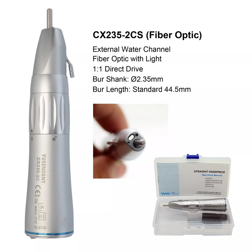 COXO YUSENDENT  Dental Surgical Handpiece 1:1 Straight Nose Cone 2BS/2CS