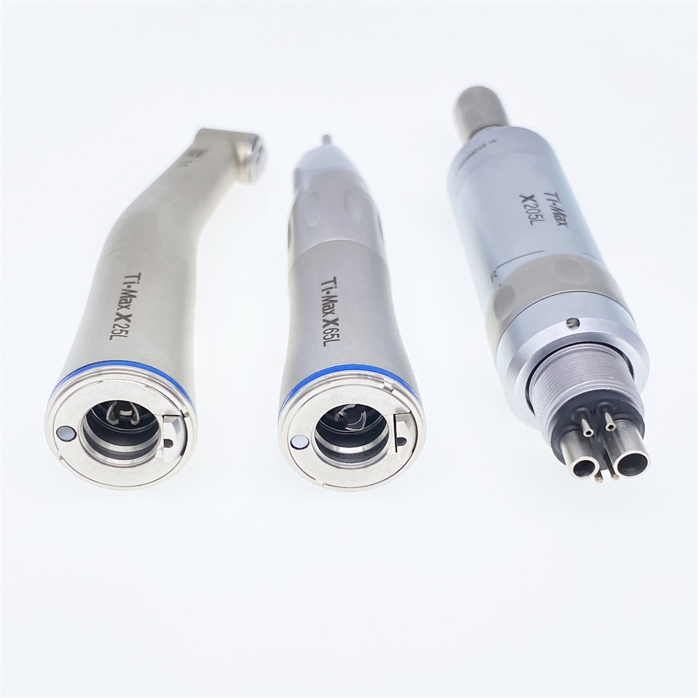 Dental Fiber Optic Contra Angle Straight Air Motor 6 Holes Low Speed Kit NSK Style